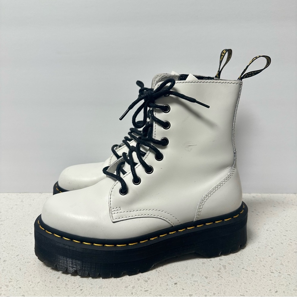 Dr. Martens White Combat Boots